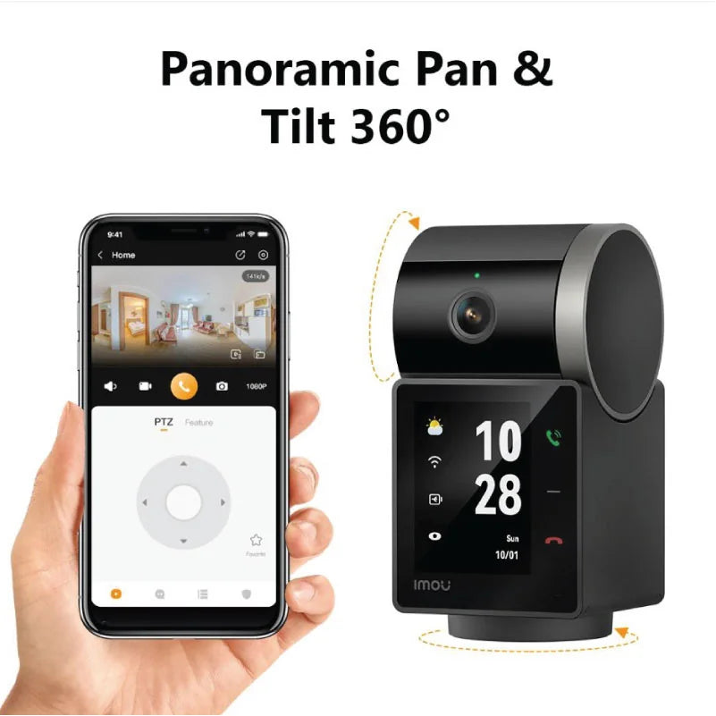 Imou Rex VT Pro Surveillance Camera, Wi-Fi, 3K, Indoor, Black IPC-S2VBP-5M0WR