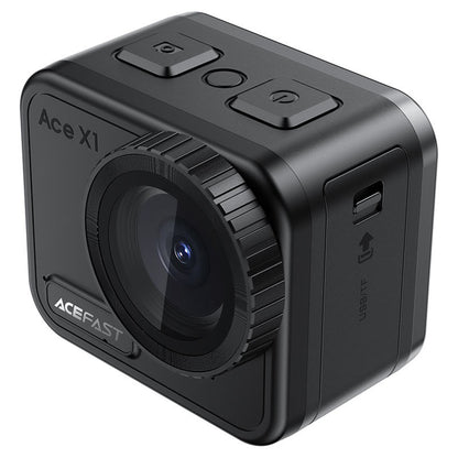 Camera Sport Acefast X1, 4K, Wi-Fi, Nera