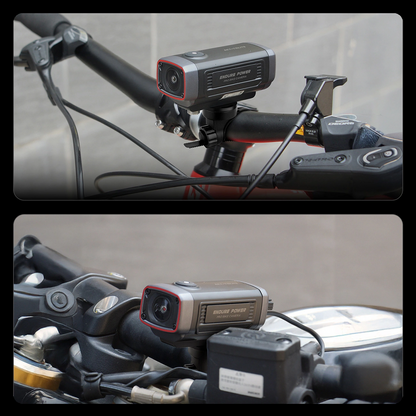 Camera Sport Akeeyo 710 Lite per Bicicletta / Motocicletta, 2K, Wi-Fi, Nera