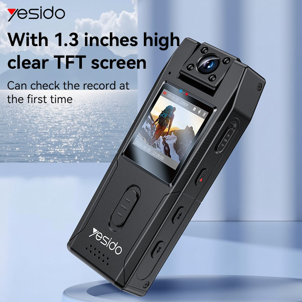Camera Sport Yesido KM25, 1080P, Display 1.3 pollici, Nera