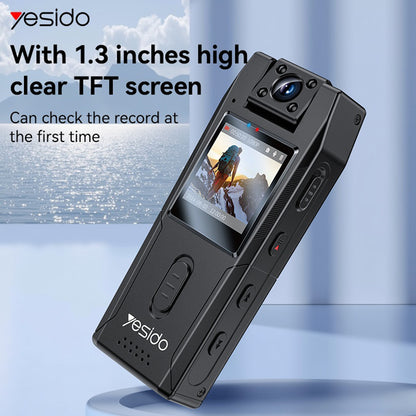 Camera Sport Yesido KM25, 1080P, Display 1.3 pollici, Nera
