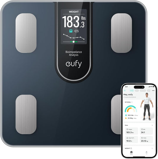 Bilancia Digitale Eufy Smart Scale C20, Nero T9130011