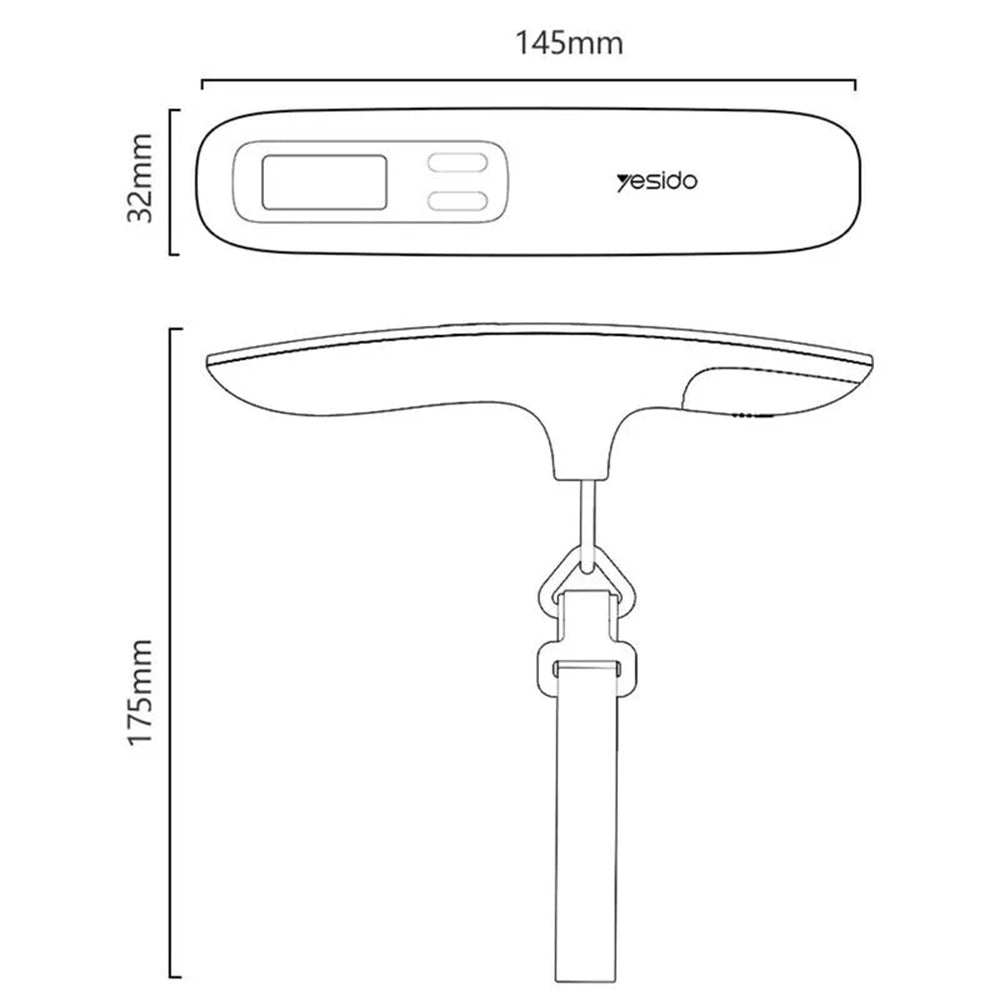 Bilancia Elettronica Yesido MG41, Grigio