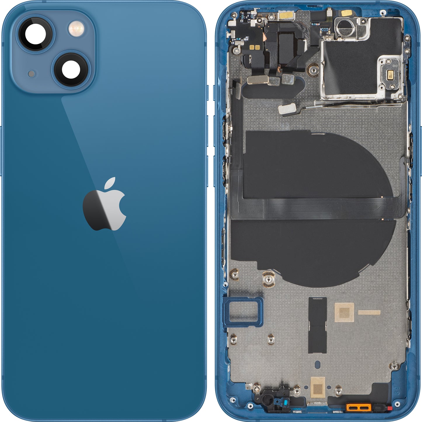 Copertura della batteria di Apple iPhone 13, con custodia centrale, blu, sostituzione 