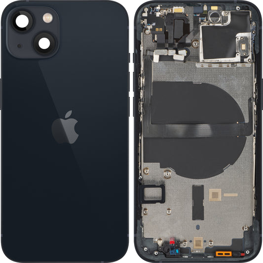 Cover per batteria Apple iPhone 13, con mezza custodia, nero (mezzanotte), Swap 