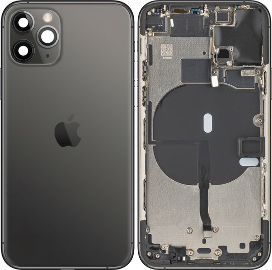 Apple iPhone 11 Pro Battery Cover, con mezza custodia, nero (grigio spazio opaco), sostituzione (grado B)