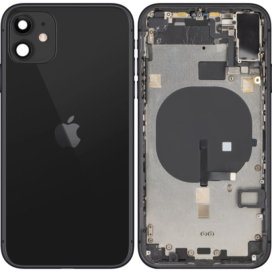 Cover della batteria di Apple iPhone 11, con custodia centrale, nera, sostituzione 