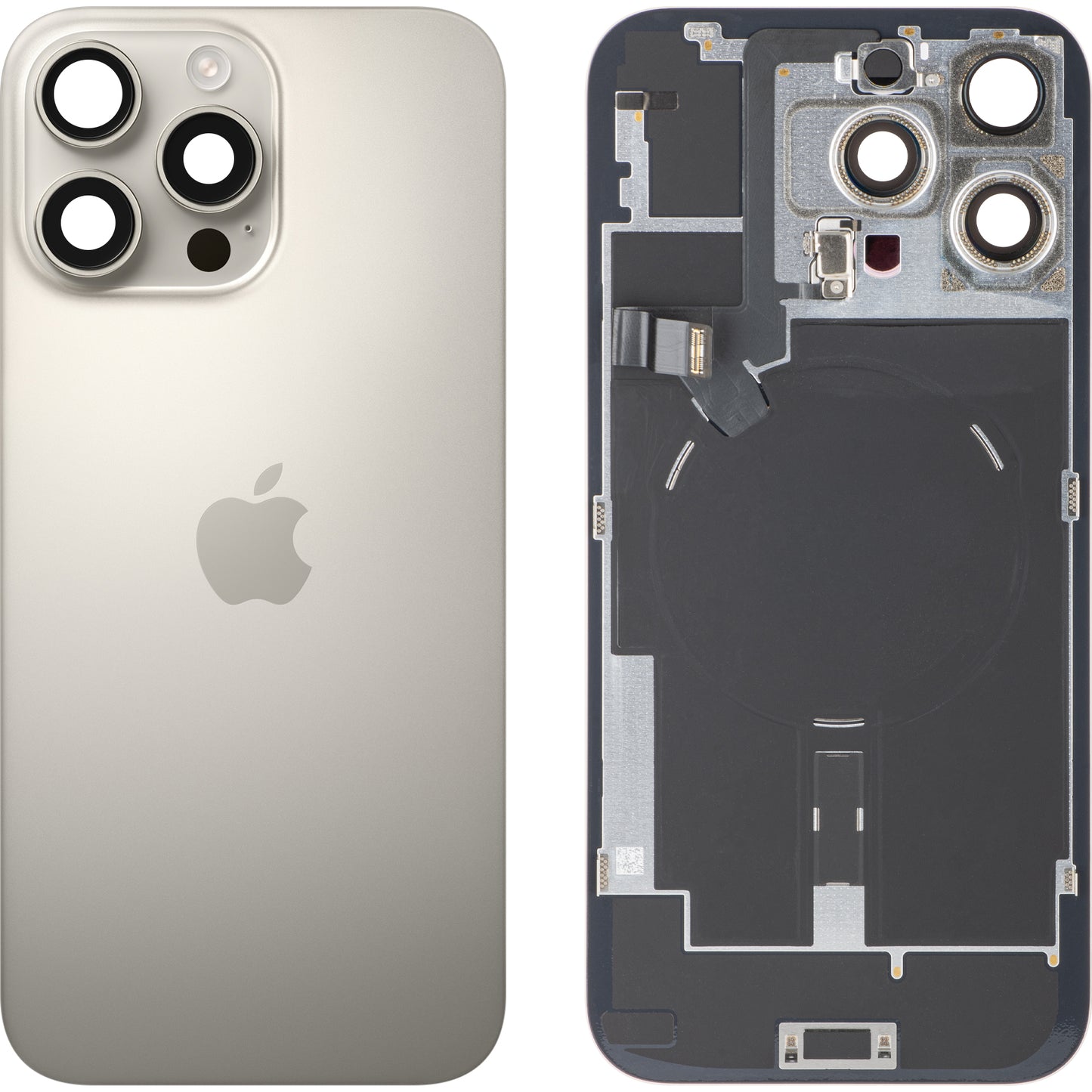 Coperchio Batteria Apple iPhone 16 Pro Max, Beige (Titanio Naturale), Swap