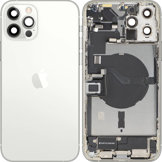 Coperchio Batteria Apple iPhone 12 Pro Max, Con Scocca Centrale, Completo di Parti, Argento, Swap