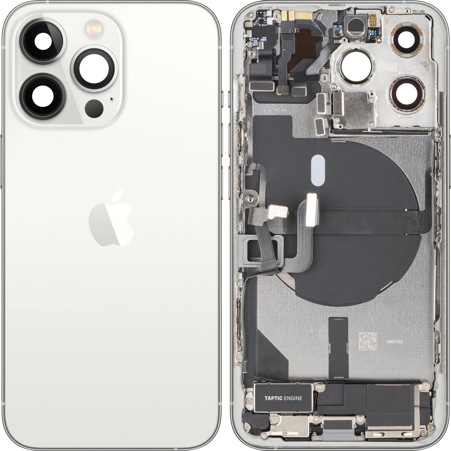 Coperchio Batteria Apple iPhone 13 Pro, Con Scocca Centrale, Completo di Parti, Argento, Swap