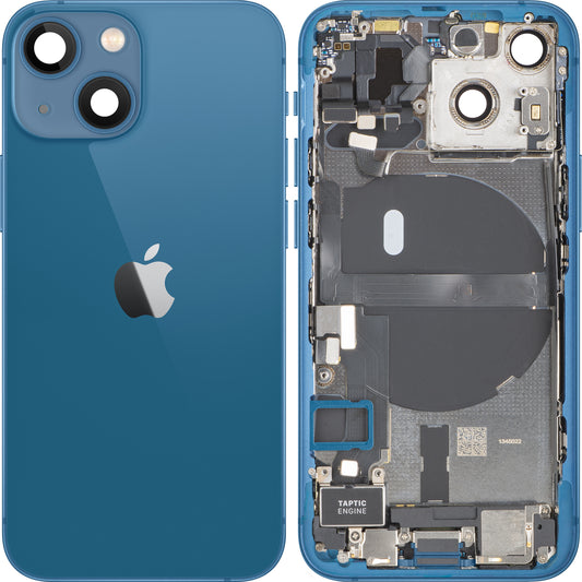 Coperchio Batteria Apple iPhone 13 mini, Con Scocca Centrale, Full Parts, Blu, Swap