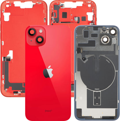 Coperchio Batteria Apple iPhone 14 Plus, Con Scocca Centrale, Completo di Parti, Rosso, Swap