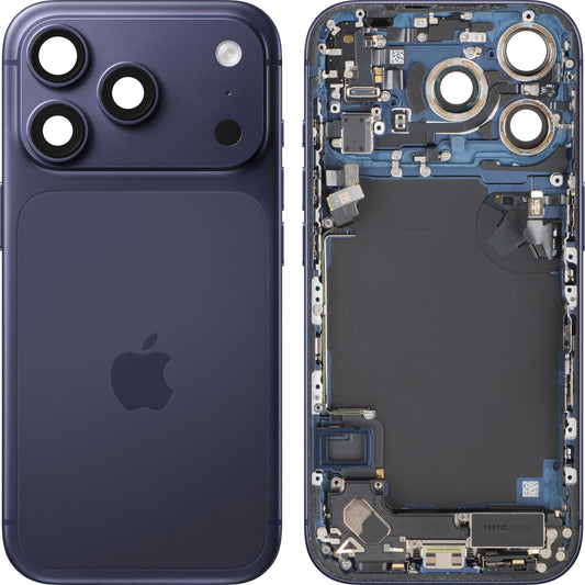 Coperchio Batteria Apple iPhone 17 Pro, Con Scocca Centrale, Full Parts, Blu Scuro (Deep Blue), Swap