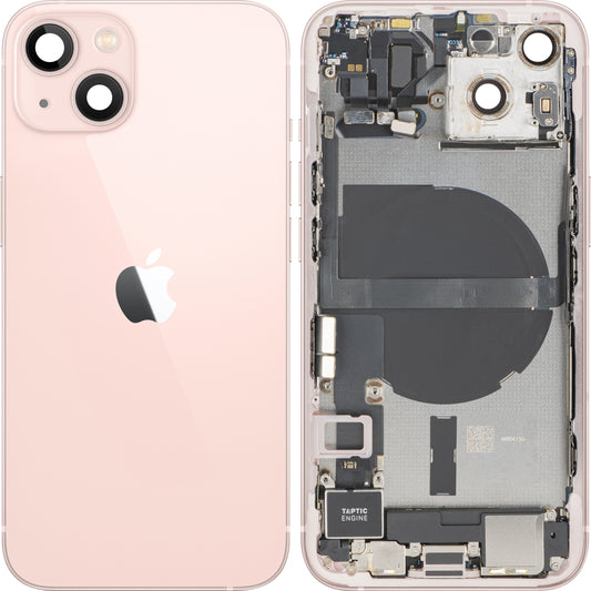 Copertura Batteria Apple iPhone 13, Con Scocca Centrale, Parti Complete, Rosa, Swap Premium