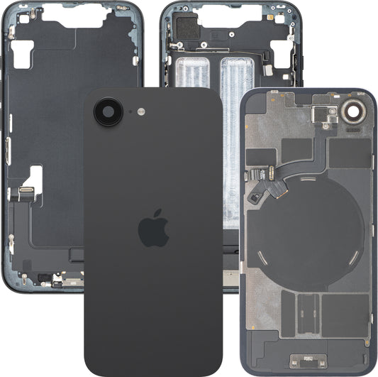 Copertura Batteria Apple iPhone 17e, Con Scocca Centrale, Parti Complete, Nero, Swap Premium