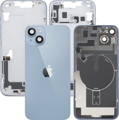 Coperchio Batteria Apple iPhone 14 Plus, Con Scocca Centrale, Completo di Parti, Blu, Swap