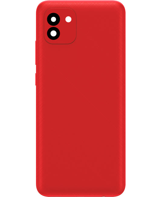 Copertura Batteria compatibile con Samsung Galaxy A03 A035, Versione F, Rosso