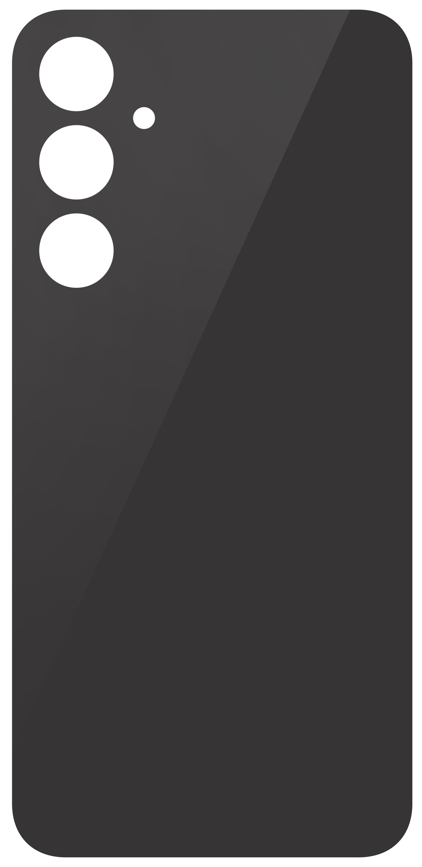 Copertura Batteria compatibile con Samsung Galaxy S23 FE S711, Nero