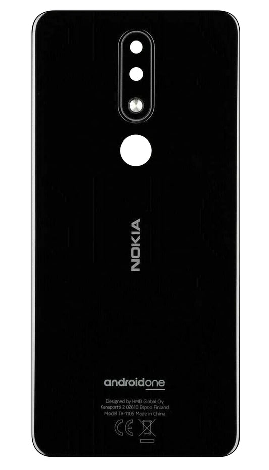 Copertura Batteria Nokia 5.1 Plus, Nero, Swap