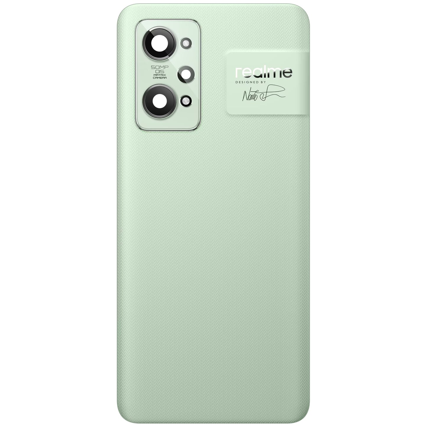 Coperchio della batteria Realme GT2, verde (verde carta), Service Pack 4909394 