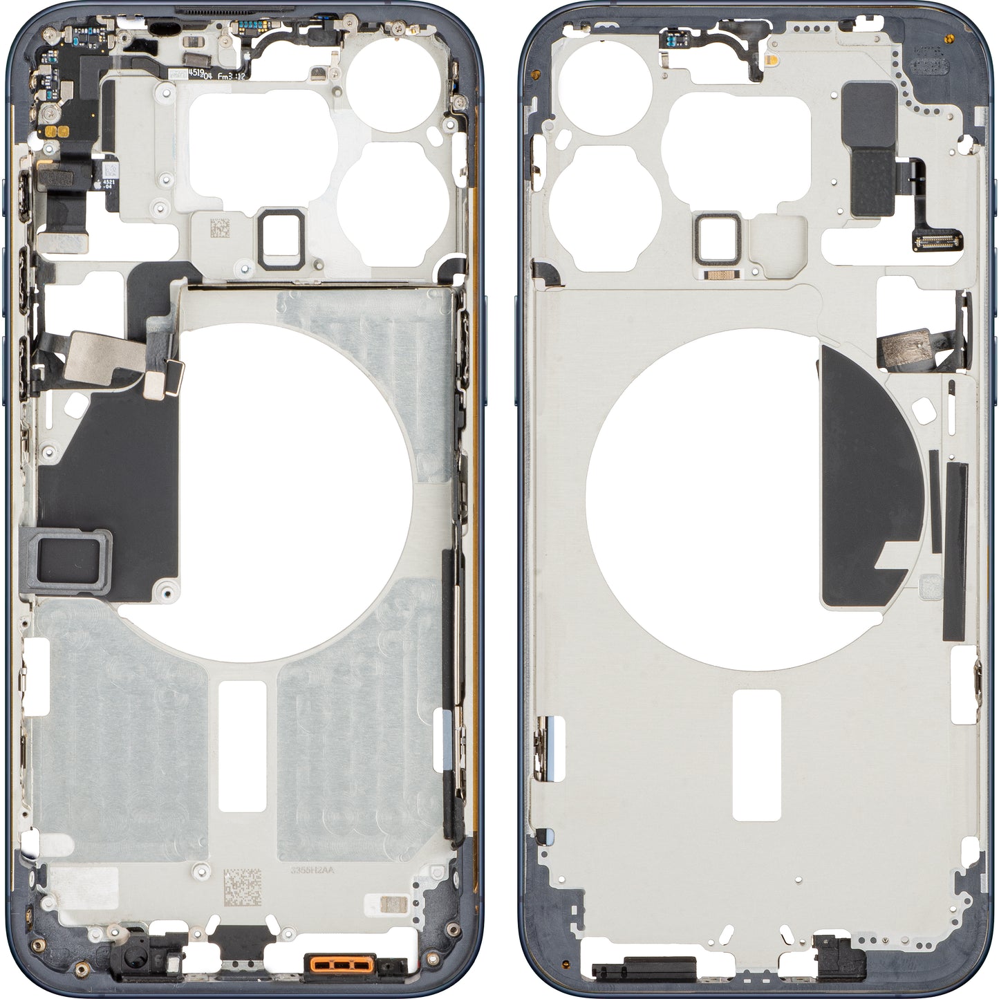 Custodia centrale Apple iPhone 15 Pro Max, blu (blu titanio), Swap