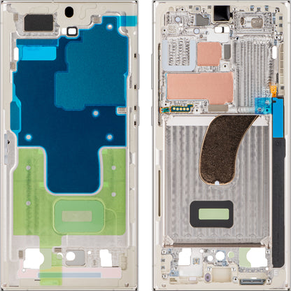 Custodia Mijloc Samsung Galaxy S23 Ultra S918, Crem, Service Pack GH96-15833B 