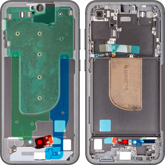 Custodia Mijloc per Samsung Galaxy S23 FE S711, nero (grafite), Service Pack GH82-32857A 