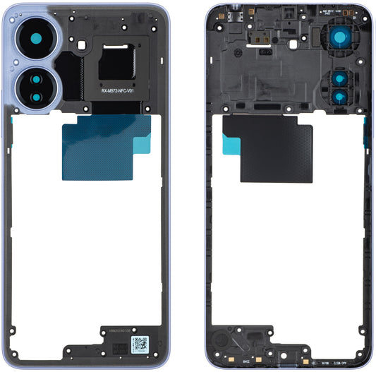 Carcasa Centrale Xiaomi Poco C65, Viola, Service Pack 560003C3UP00