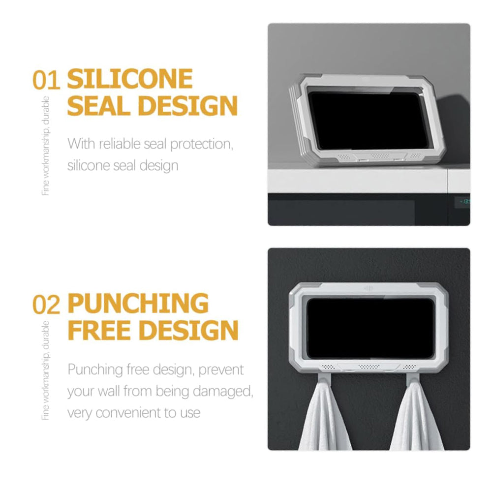 Custodia da Parete con Membrana Tattile Techsuit LC-888 per Telefono, Impermeabile, Grigia