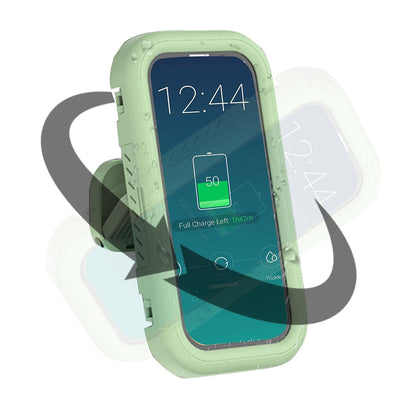 Custodia da Parete con Membrana Tattile Techsuit LC-999 per Telefono, Impermeabile, Verde