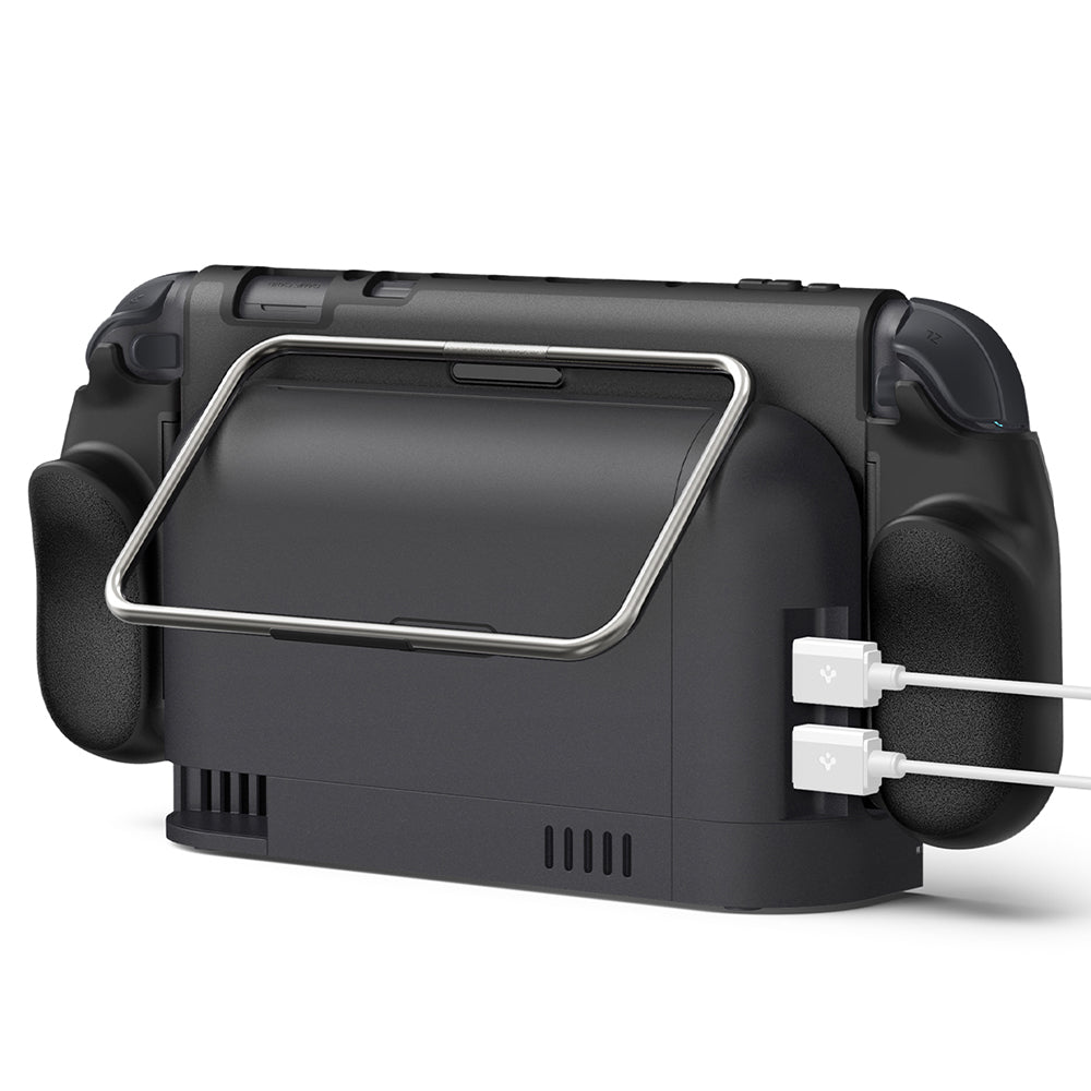 Custodia di Protezione Spigen Dual Grip Pro per Console Nintendo Switch 2, Nera ACS10196