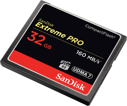 Scheda di memoria CompactFlash SanDisk Extreme Pro, 32Gb, UDMA 7 SDCFXPS-032G-X46