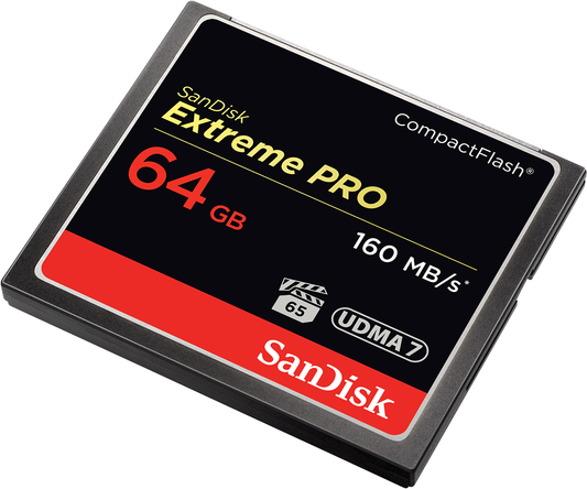 Scheda di memoria CompactFlash SanDisk Extreme Pro, 64Gb, UDMA 7 SDCFXPS-064G-X46