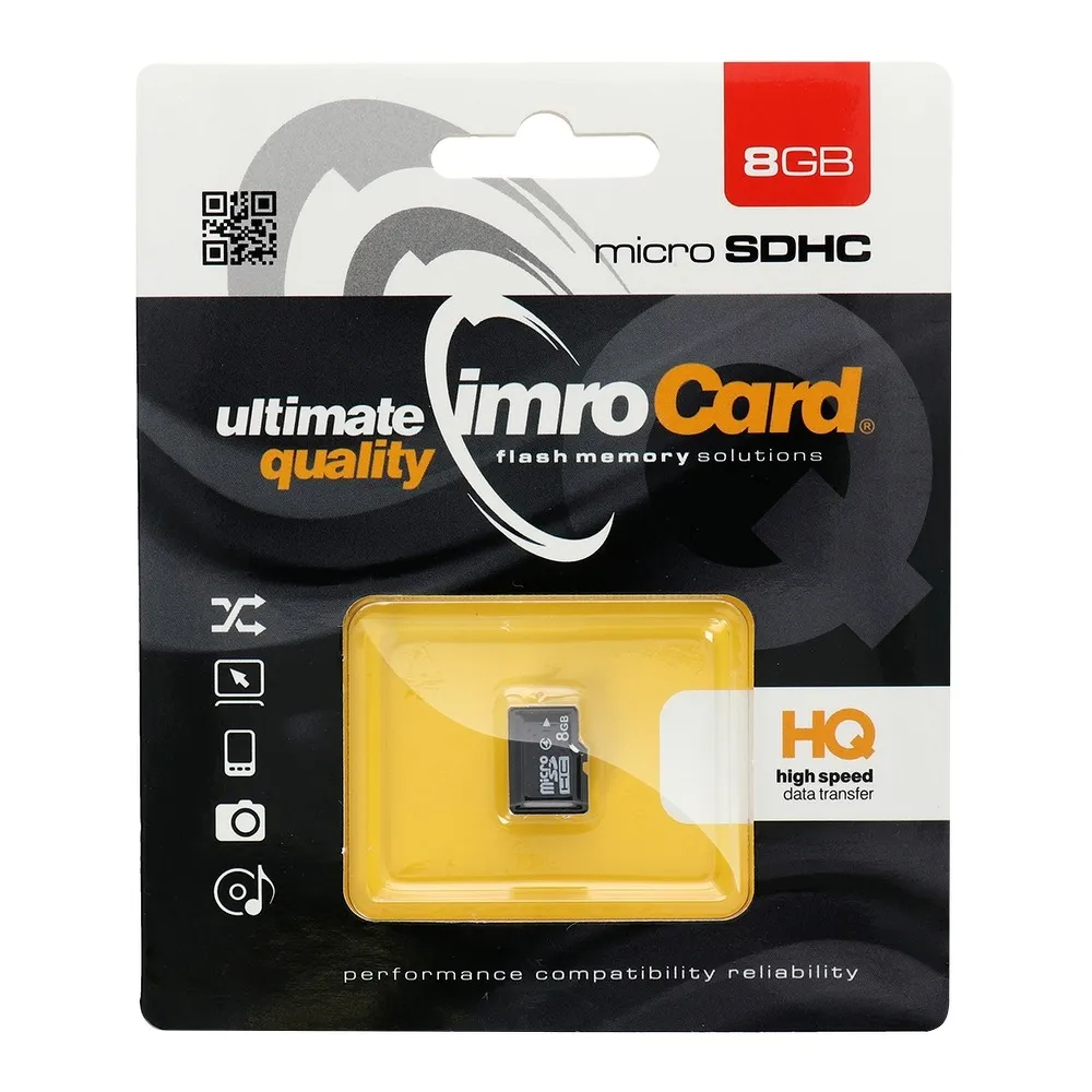 Scheda di memoria microSDHC Imro, 8Gb, Classe 4