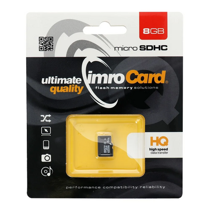 Scheda di memoria microSDHC Imro, 8Gb, Classe 4
