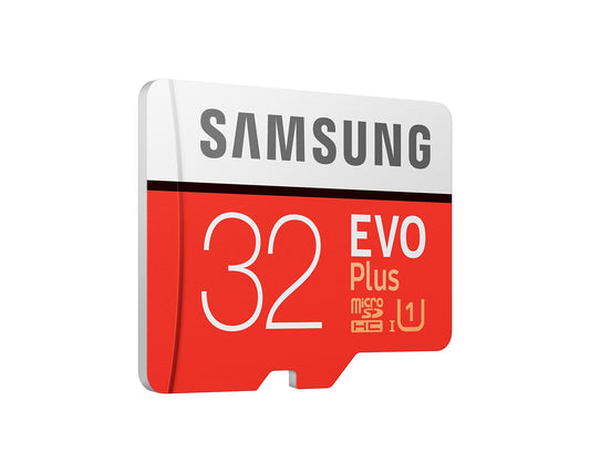 Scheda di memoria microSDHC Samsung Evo Plus, 32Gb, Classe 10 / UHS-1 U1, Con Adattatore MB-MC32GA/APC