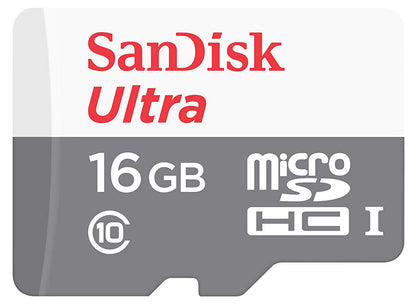 Scheda di memoria microSDHC SanDisk Ultra Android, 16Gb, Classe 10 / UHS-1 U1 SDSQUNS-016G-GN3MN SDSQUNS-016G-GN3MN