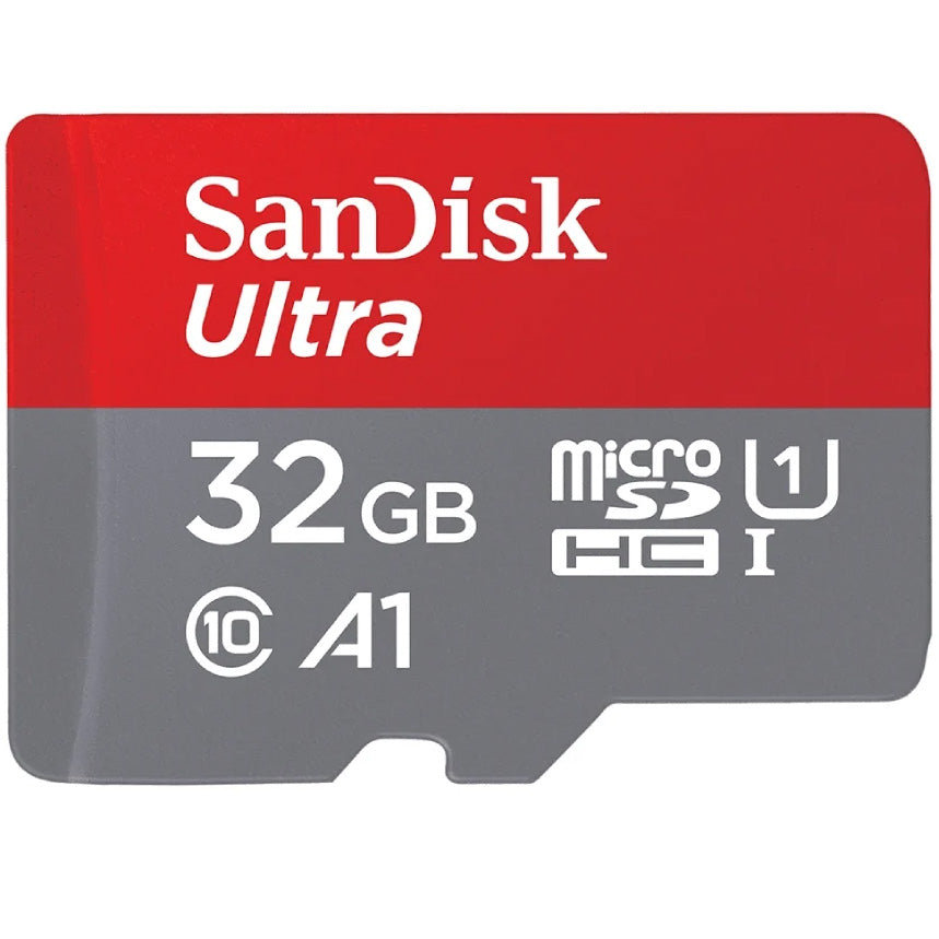 Scheda di Memoria microSDHC SanDisk Ultra Android A1, 32Gb, Classe 10 / UHS-1 U1, Con Adattatore SDSQUA4-032G-GN6MA