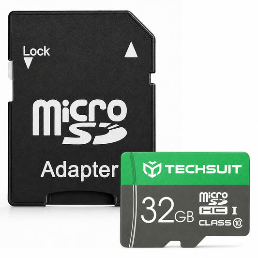 Scheda di memoria microSDHC Techsuit THCM11, 32 GB, Classe 10, con adattatore