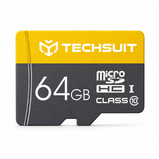 Scheda di memoria microSDXC Techsuit THCM11, 64 GB, Classe 10, con adattatore
