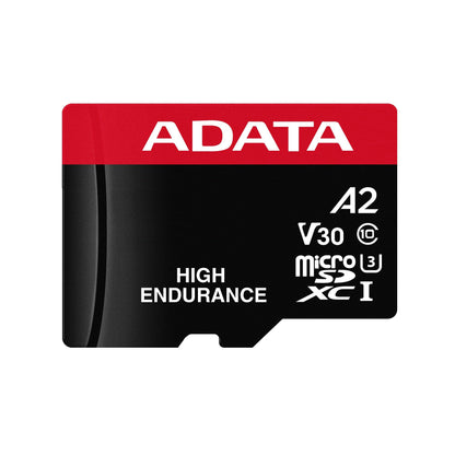 Scheda di Memoria microSDXC Adata High Endurance, 64Gb, Classe 10 / UHS-1 U3, Con Adattatore AUSDX64GUI3V30SHA2-RA1