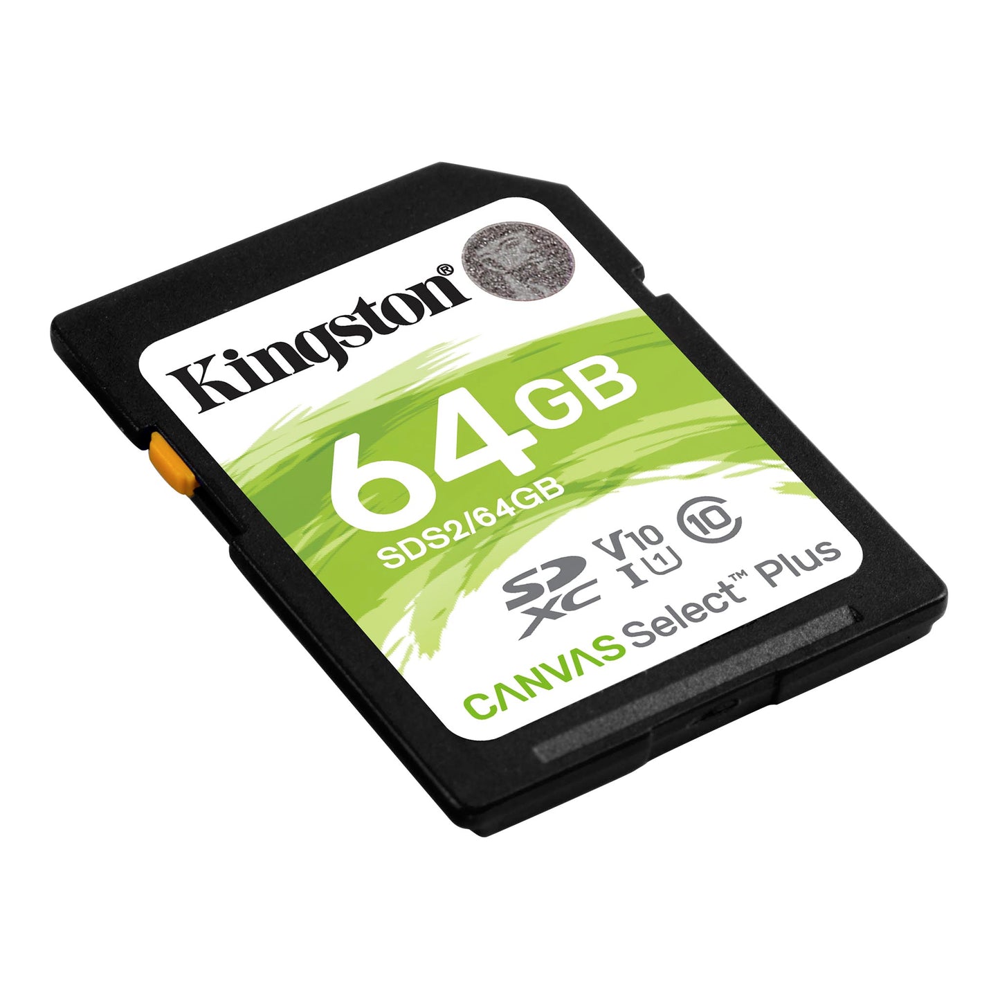 Scheda di memoria SDXC Kingston Canvas Select Plus 100R, 64Gb, Classe 10 / UHS-1 U1 SDS2/64GB 