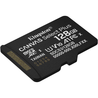 Scheda di Memoria microSDXC Kingston Canvas Select Plus Android A1, 128Gb, Classe 10 / UHS-1 U1 SDCS3/128GBSP