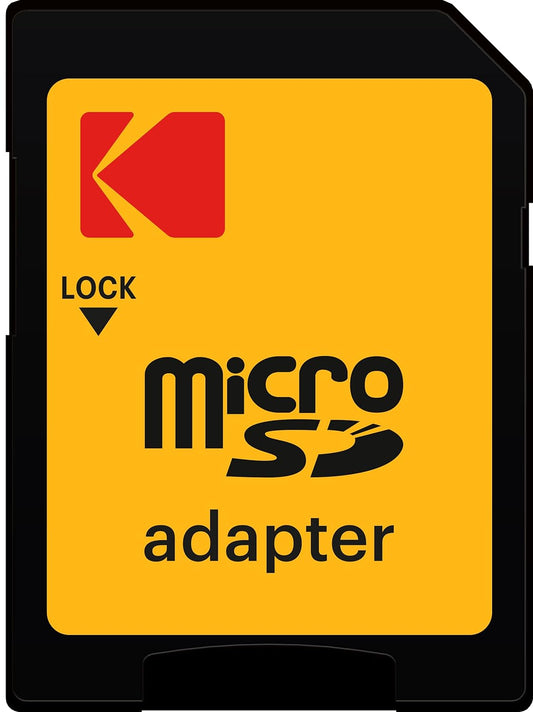 Scheda di Memoria microSDXC Kodak Ultra Performance, 128Gb, Classe 10 / UHS-1 U3, Con Adattatore EKMSDM128GXC10HPRK