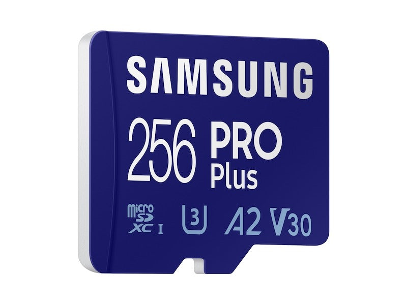 Scheda di memoria microSDXC Samsung PRO Plus, 256 Gb, Classe 10 / UHS-1 U3, con adattatore MB-MD256KA MB-MD256KA 