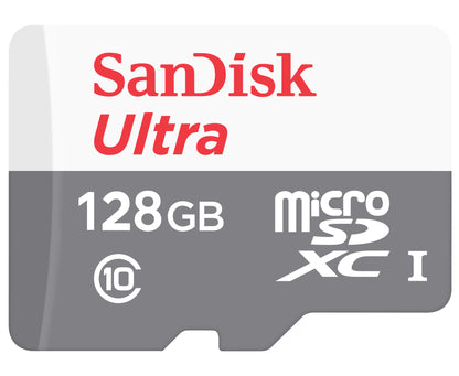 Scheda di memoria SanDisk Ultra Android microSDXC, 128Gb, Classe 10 / UHS-1 U1 SDSQUNR-128G-GN6MN SDSQUNR-128G-GN6MN