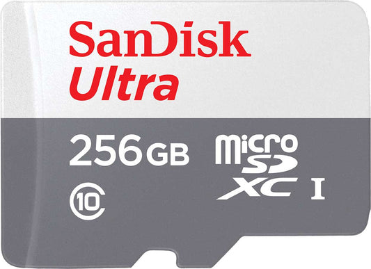 Scheda di Memoria microSDXC SanDisk Ultra, 256Gb, Classe 10 SDSQUNR-256G-GN3MN