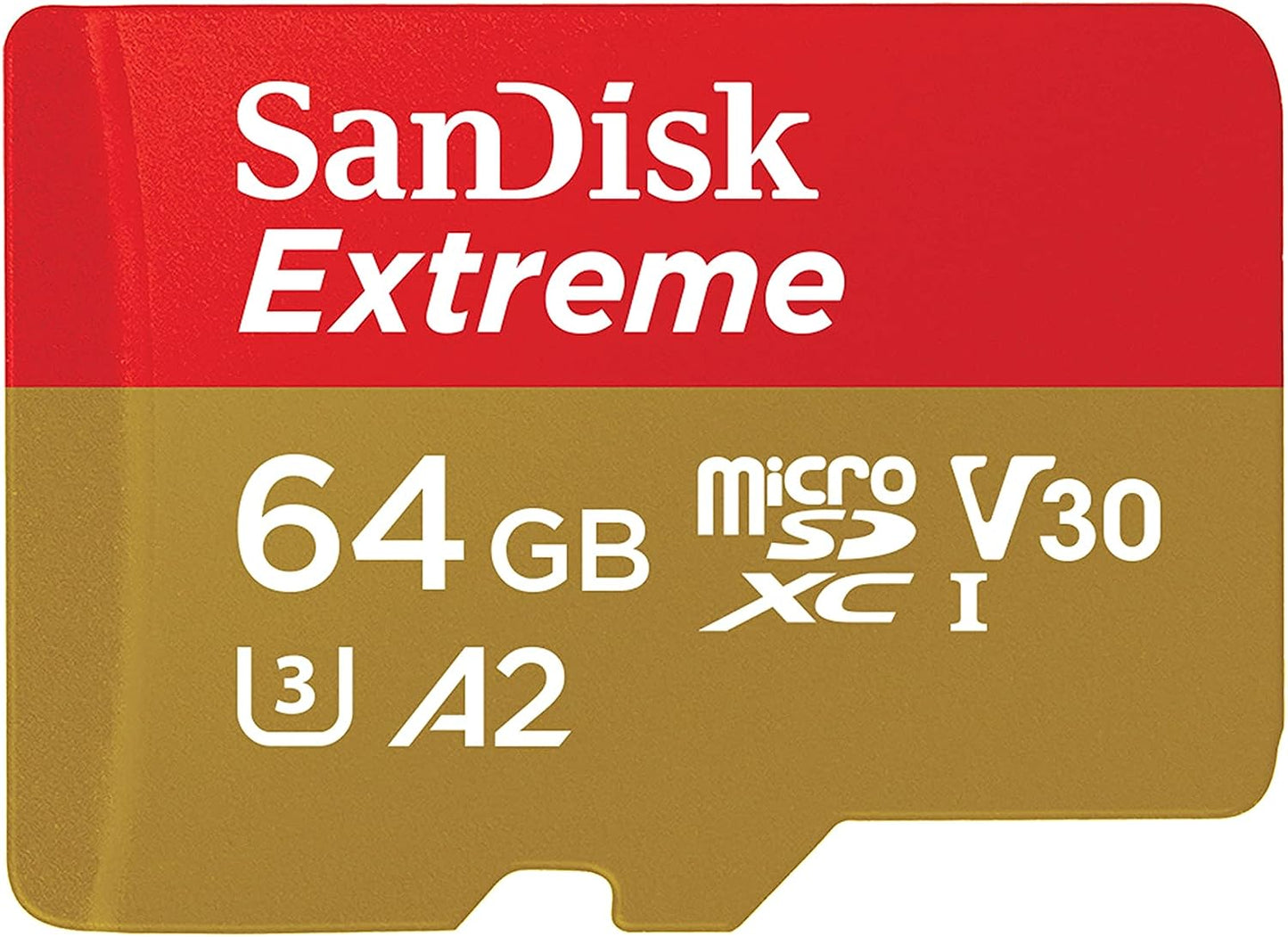 Scheda di memoria SanDisk Extreme microSDXC, 64 Gb, Classe 10 / UHS-1 U3 SDSQXAH-064G-GN6MN 