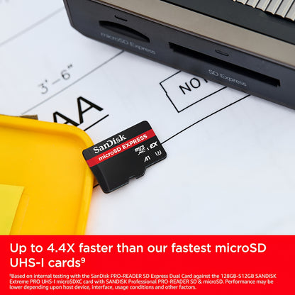 SanDisk Express microSDXC Memory Card, 256Gb, Class 10 / UHS-1 U3 SDSQXFN-256G-GN4NN