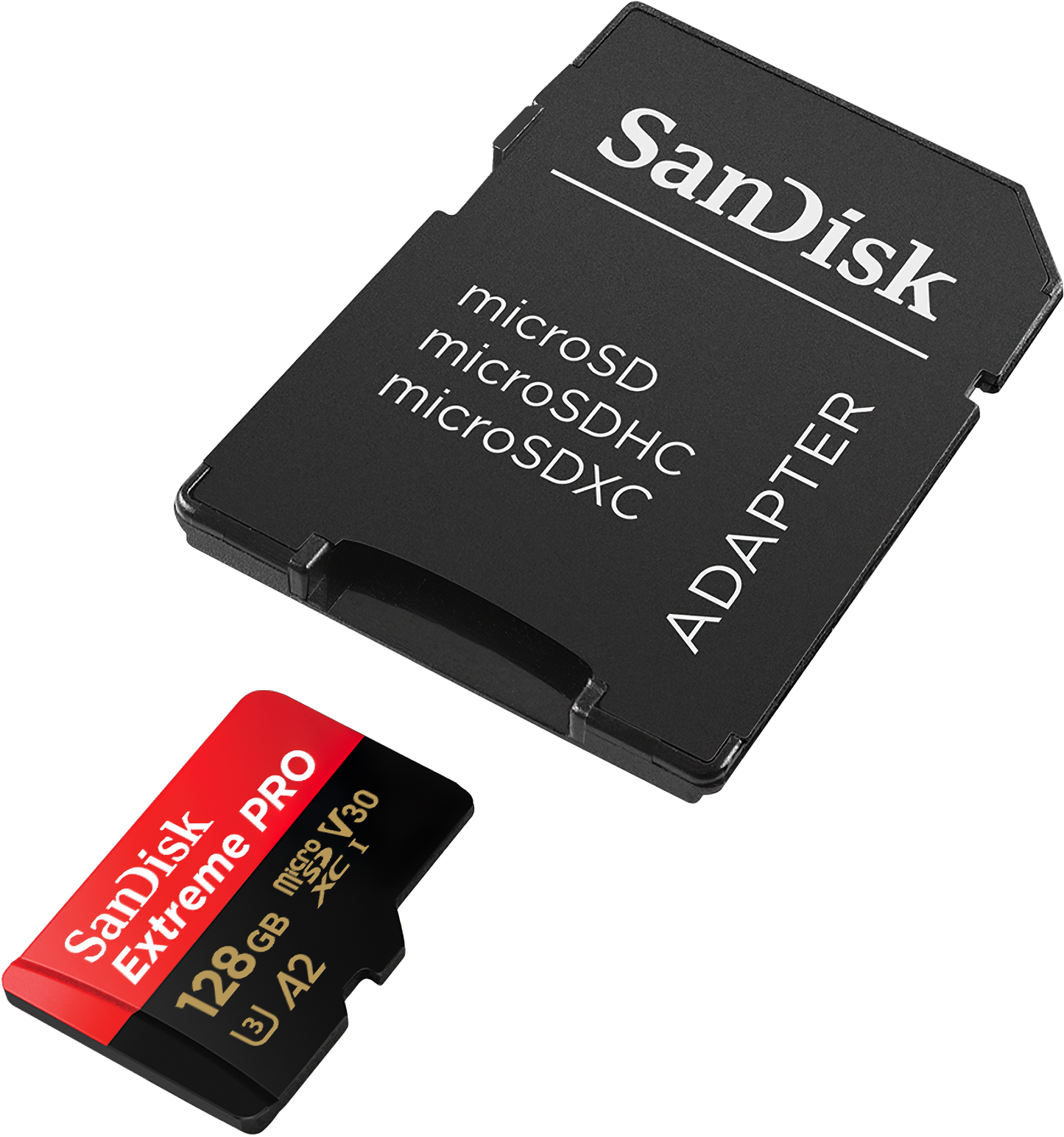 Scheda di Memoria microSDXC SanDisk Extreme Pro, 128Gb, Classe 10 / UHS-1 U3, Con Adattatore SDSQXCD-128G-GN6MA
